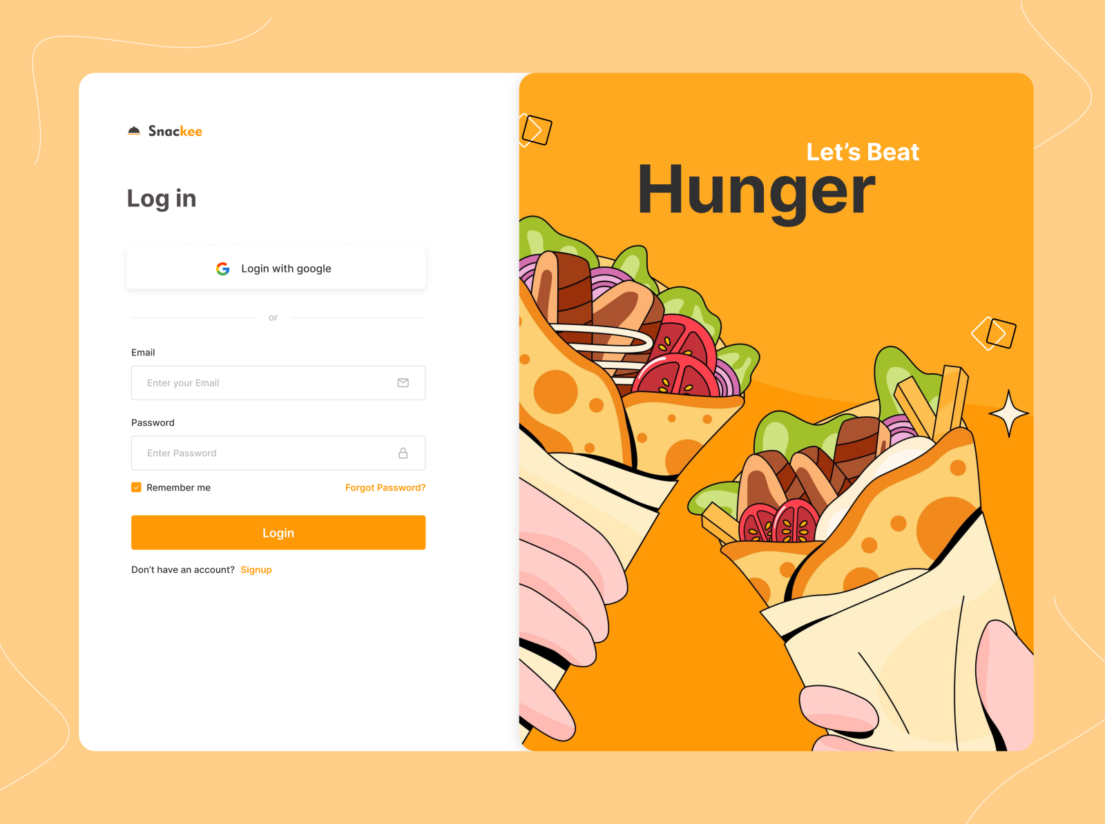 Signup Login Page By Thageer Ashraf On Dribbble 7796