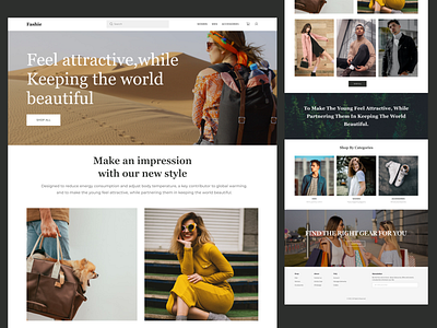 Ecommerce landing page - Fashie