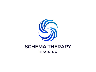 shema therapy circle geometric gradient logo modern s monogram simple therapy training