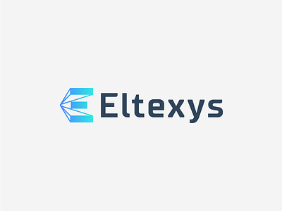 Eltexys logo option 02 clean design e monogram finance geometric logo modern simple smart