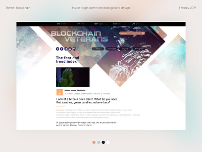 Blockchain Veterans - page design background design blockchain content design crypto digitalart graphicdesign illustration page design photomanipulation screen ui ui design webdesign