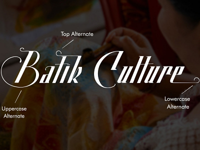 Batik - Nadyya Display Font batik branding design font font awesome font design font family fonts logo typography