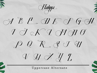 Uppercase - Nadyya Display Font batik branding design font font awesome font design font family fonts illustration logo typography