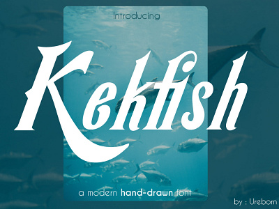 Kekfish - Modern Display Font branding design designs fish fish logo fisherman font font awesome font design font family fonts illustration logo sea seafood seafood restaurant typography