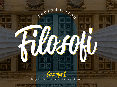 Filosofi - Stylish Handwriting Font beauty branding design fashion filosofi flat font font awesome font design font family fonts illustration logo makeup typography