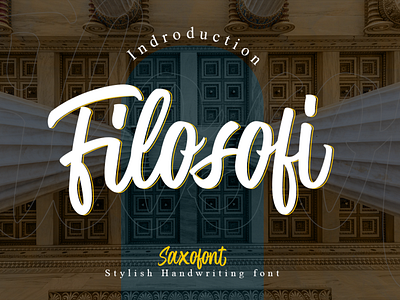 Filosofi - Stylish Handwriting Font beauty branding design fashion filosofi flat font font awesome font design font family fonts illustration logo makeup typography