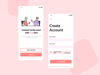 Sign up form dailyuichallenge minimal mobile modern design