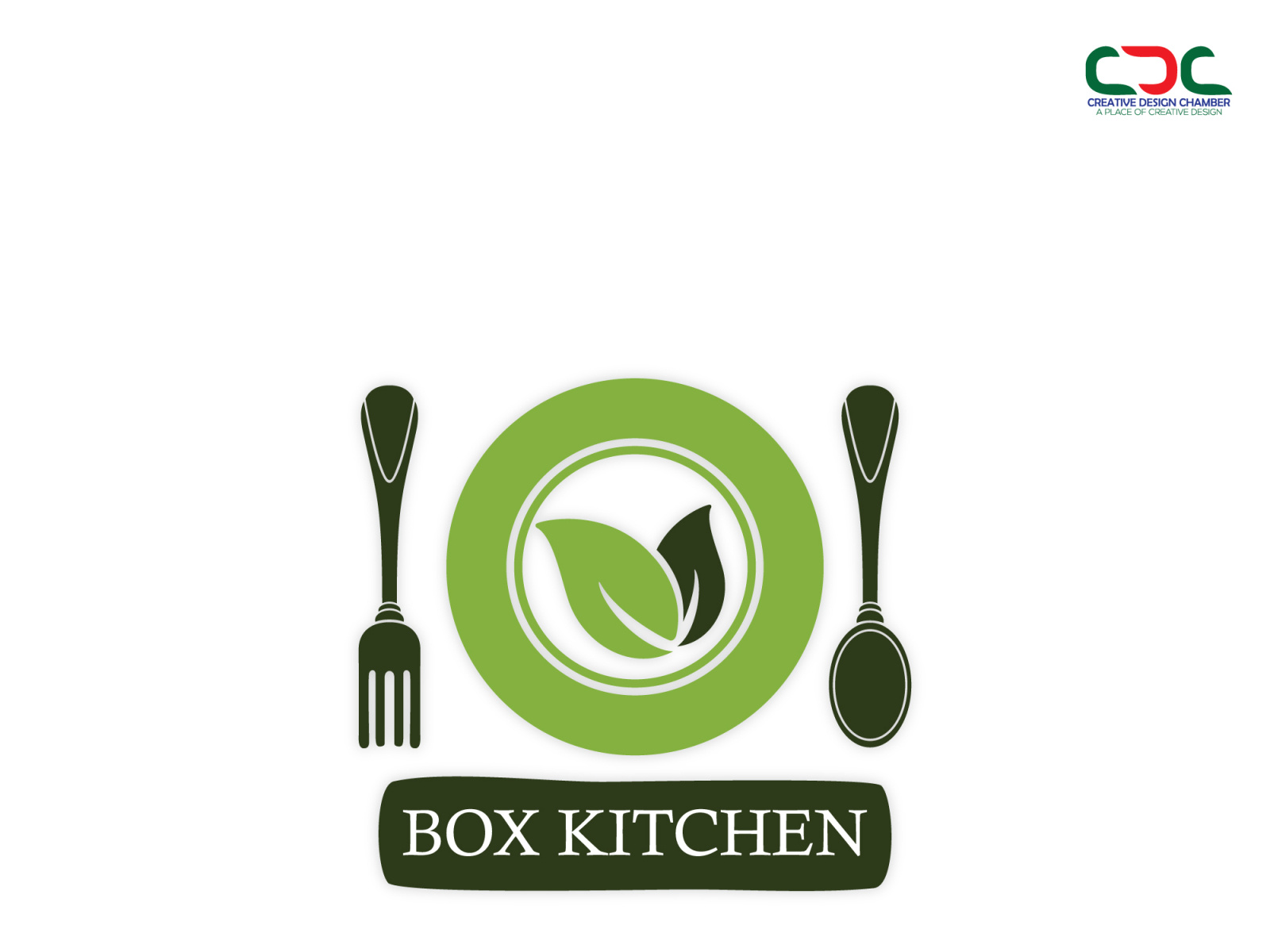 BOX KITCHEN logo, creative logo design by Creative Design Chamber on