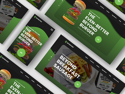 Beyond meat website redesign mockup figma mockup responsive design ui design visual design web web design website mockup