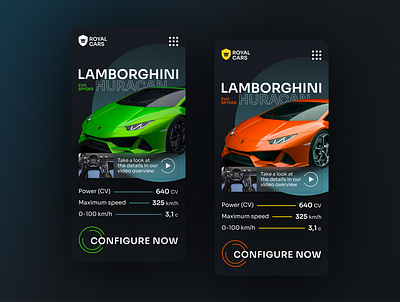 Luxury Cars Mobile Website Design Concept design figma graphic design mockup responsive design ui ui design web design website