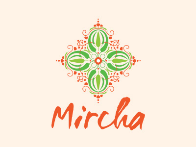 Mircha branding cooking cooking class design illustration indian cuisine inidan junoon designs logo logo design pattern peppers