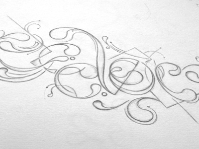 Freedom floral flowing freedom freehand illustration rounded sketch typography