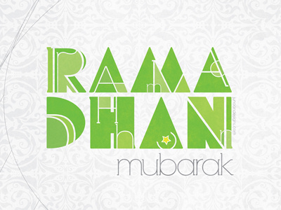 Ramadhan Mubarak fasting floral green illustration islam minimalism month ramadan ramadhan typography