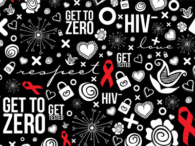 World Aids Day | Get To Zero aids conceptual design graphic design hiv hivaids icons pattern vector world aids day