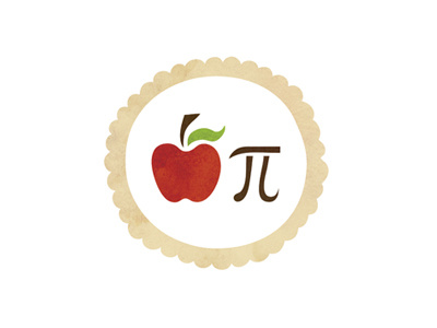 Apple Pi apple apple pie hand drawn icon illustration pi pictogram pie vector