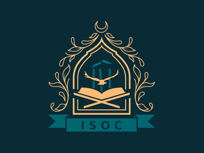 ISOC Crest crest filigree graphi design graphic art islam logo logo design