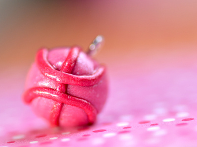 Thank you Dribbble! ball charm dribbble pendant photography polymer clay