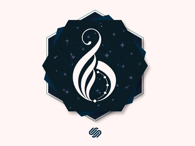 Squarespace6 6 arabic astrology astronomy hand lettering lettering number six space squarespace squarespace6 typography