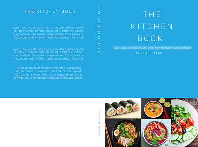 Recipe book cover design