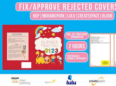 Fix Rejected Cover service amazon bookcover design dribble ebook cover graphicdesign illustration kdp kindlebookcover rejected