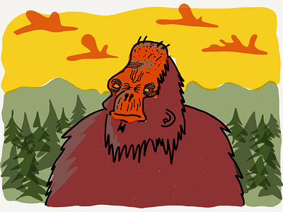 Sasquatch Illustration