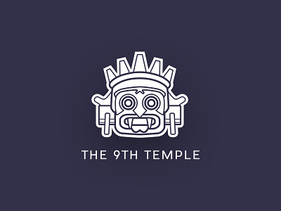 THE 9TH TEMPLE Branding 2019 aliens aztec branding design illustration logo mayan vector visual art