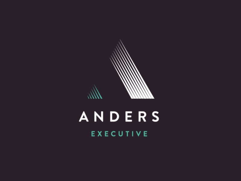 Anders Executive Logo animated gif branding logo logo mark recruitment branding