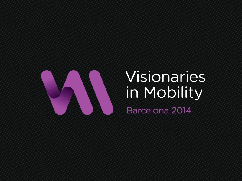 Visionaries in Mobility logo animated gif branding logo design visionaries in mobility logo