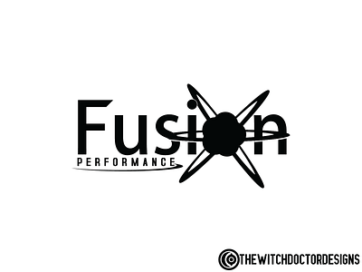 Fusion performance logo fitness graphicdesign illustration logo