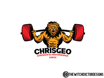 Chris Geo logo fitness graphicdesign mascot logo vector