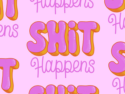 Shit happens calligraphy gif hand letter hand lettered hand lettering illustration invideo lettering shit shit happens sticker stickers type typography