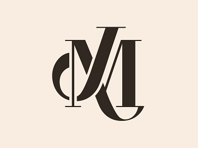 JM wedding monogram by Joanna Behar on Dribbble