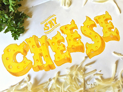 Cheese calligraphy cheese dairy food foodporn hand drawn hand type illustration lettering type typography