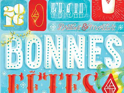 Bonnes Fetes calligraphy chocolate christmas hand drawn hand lettering holidays lettering logo shiny typography vanity fair xmas