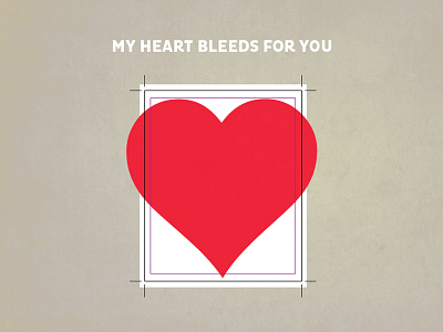 My Heart Bleeds bleed i love you icon id indesign love pink pun typography valentine valentines day vday