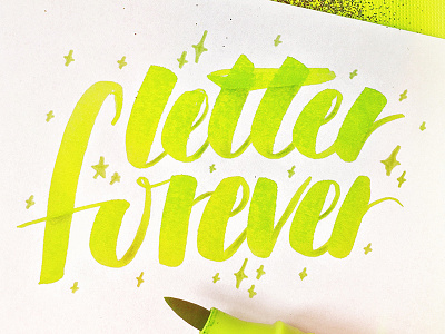 Letter Forever design hand lettered hand lettering letter lettering type typography
