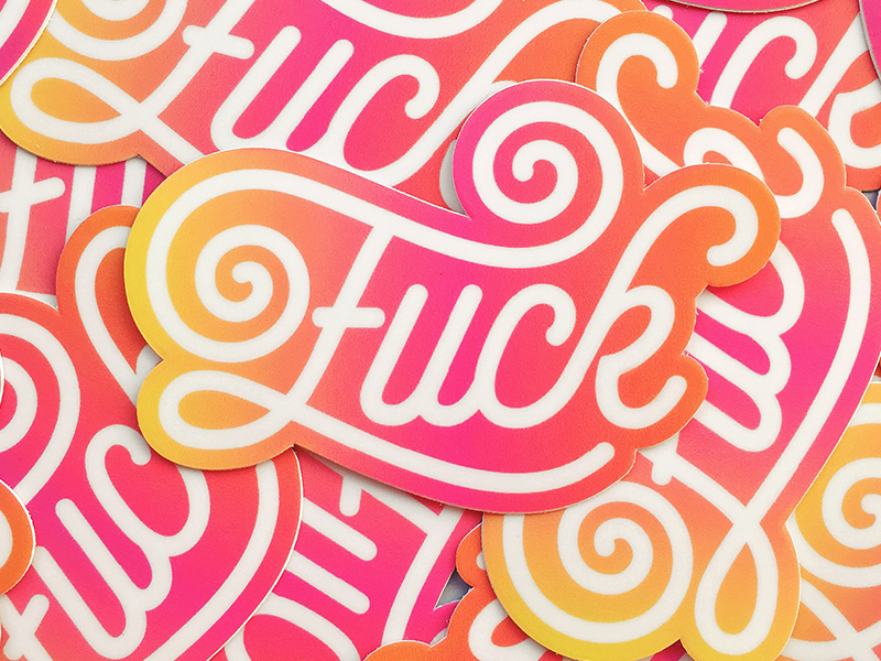 Fuck Vinyl Stickers by Joanna Behar on Dribbble