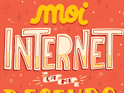 Moi Internet... design illustration illustrator inking letter lettering love mail stamp type typography vector