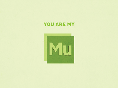 You are my Muse adobe adobe muse icon love lovers mu pink pun typography valentine valentines day vday
