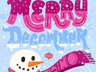 Merry December calligraphy chocolate christmas hand drawn hand lettering holidays lettering logo shiny typography vanity fair xmas