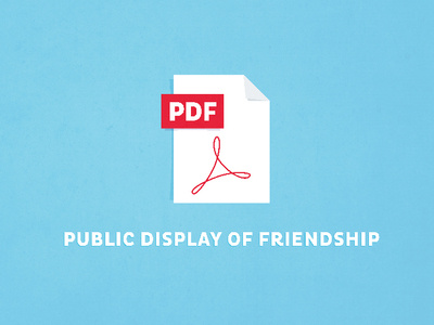 Pdf - Public Display of Friendship adobe adobe pdf cute design geeky geeky valentine illustration pdf typography valentine valentine card valentine day vector