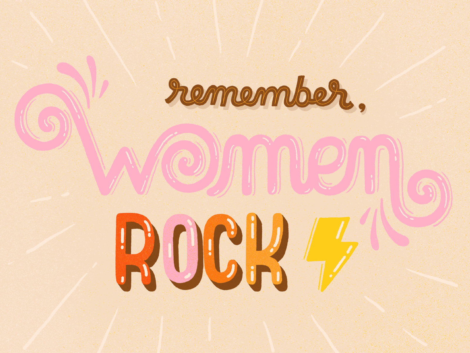 Women Rock by Joanna Behar on Dribbble