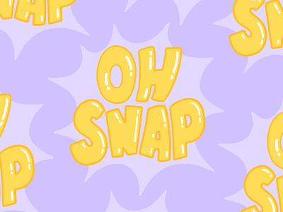 Oh snap brush type calligraphy design hand drawn hand lettered hand lettering illustration illustrator letter lettering oh snap snap snapchat sticker stickers type typography vector