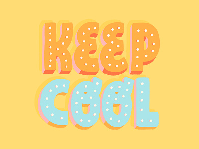 Keep Cool brush type calligraphy design gif giphy hand drawn hand lettered hand lettering illustration instagram keep cool letter lettering sticker stickers type typography