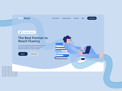 Shikshya landing page