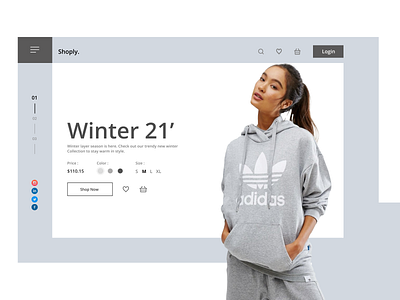 Pearl Ash for Winter !! design ui ux website