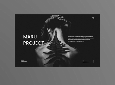Maru project idea design minimal ui ux website