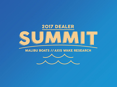 Dealer Summit Logo axis boat engine illustration logo malibu summit typography