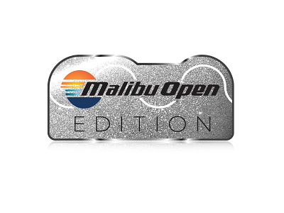 Malibu Open Edition Emblem - 4 drawing emblem icons illustration malibu boats sunset surf vector waves
