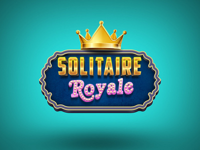 solitaire game title app app designer art design game game icon game title graphic design icon illustration logo solitaire